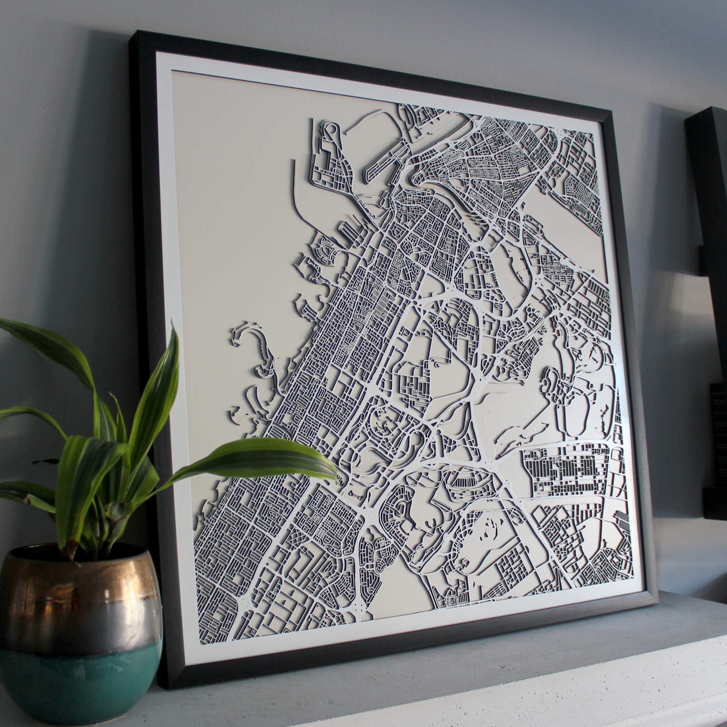 Dubai Street Carving Map