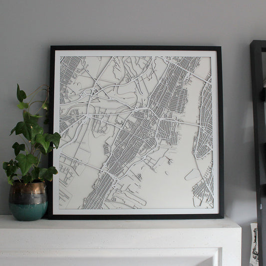 Jersey City Street Carving Map
