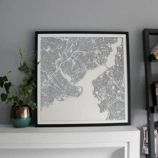 Istanbul Street Carving Map (Sold Out)